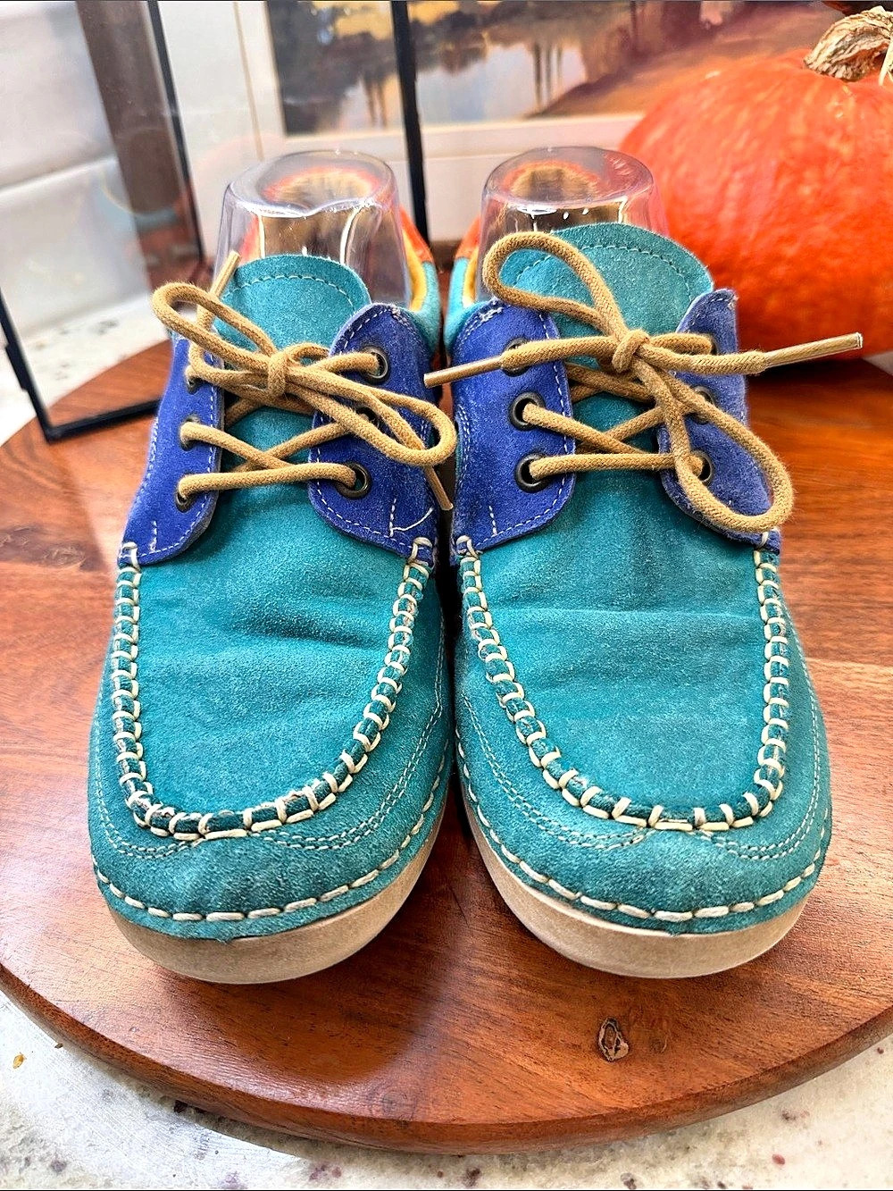 Cinch Wo20Men's Boat Shoes Blue & Green